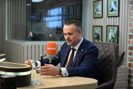 Андрей Никитин на радиостанции \"Комсомольская правда\"