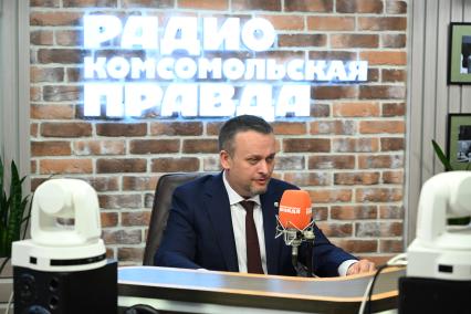 Андрей Никитин на радиостанции \"Комсомольская правда\"