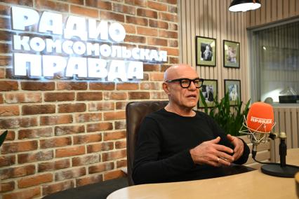 Сергей Мазаев на радиостанции \"Комсомольской правды\"