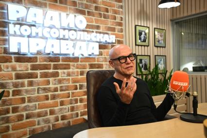 Сергей Мазаев на радиостанции \"Комсомольской правды\"