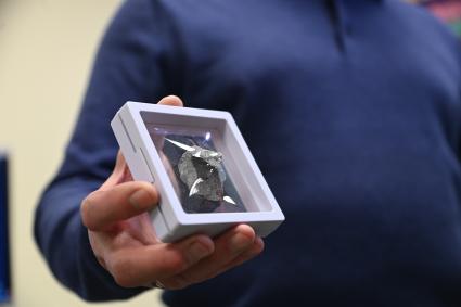 Фрагмент метеорита, упавшего 27 октября в Новгородской области, привезли в Екатеринбург