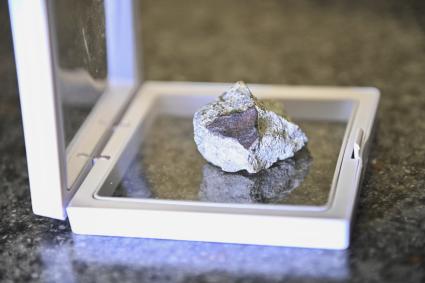 Фрагмент метеорита, упавшего 27 октября в Новгородской области, привезли в Екатеринбург