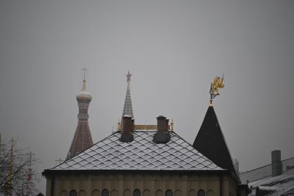 Первый снег в Москве