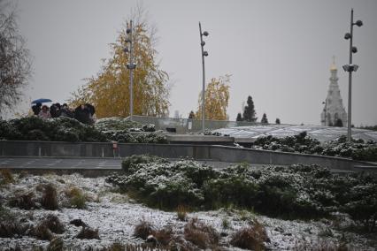 Первый снег в Москве