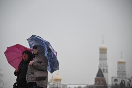 Первый снег в Москве