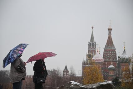 Первый снег в Москве