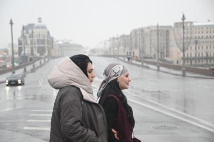 Первый снег в Москве