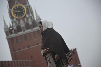 Первый снег в Москве