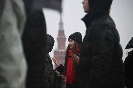 Первый снег в Москве