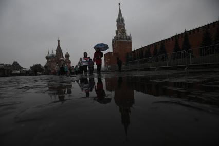 Первый снег в Москве