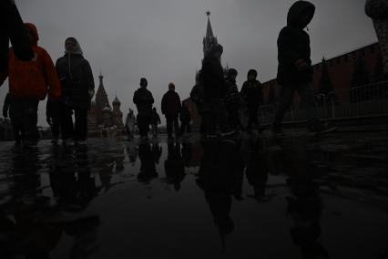 Первый снег в Москве