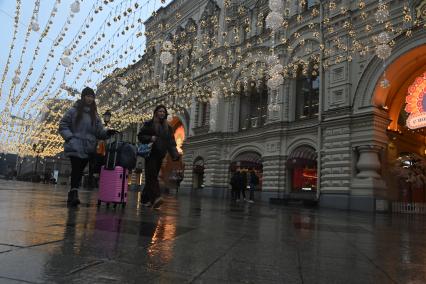 Первый снег в Москве