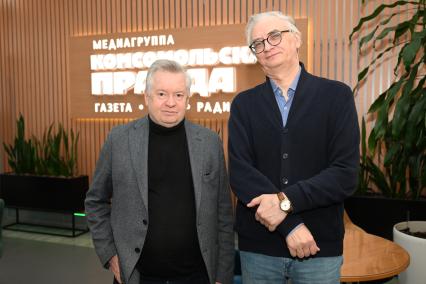Сергей Сидоров и Владимир Кисмерёшкин в редакции Комсомольская правда\"