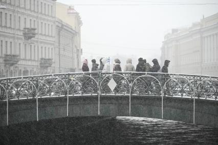 Снегопад в Санкт-Петербурге