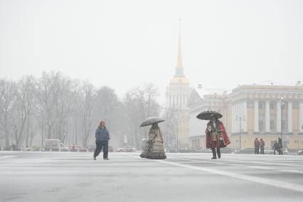 Снегопад в Санкт-Петербурге