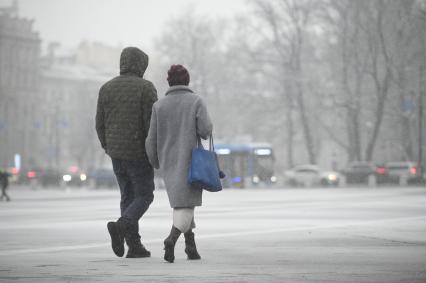 Снегопад в Санкт-Петербурге