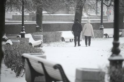 Снегопад в Санкт-Петербурге