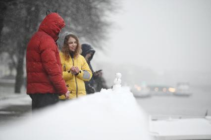 Снегопад в Санкт-Петербурге