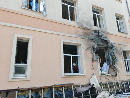 Последствия обстрела Донецка