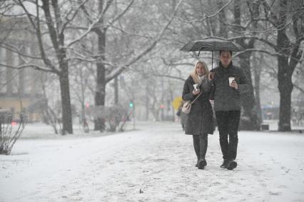 Снегопад в Санкт-Петербурге