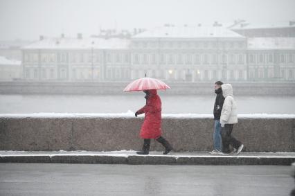Снегопад в Санкт-Петербурге