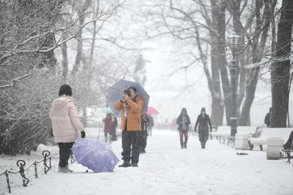 Снегопад в Санкт-Петербурге