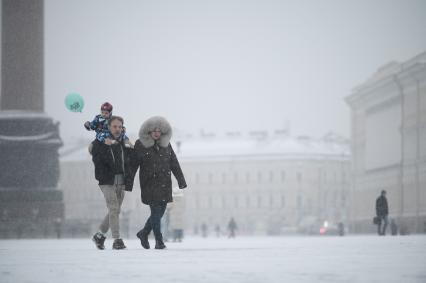Снегопад в Санкт-Петербурге