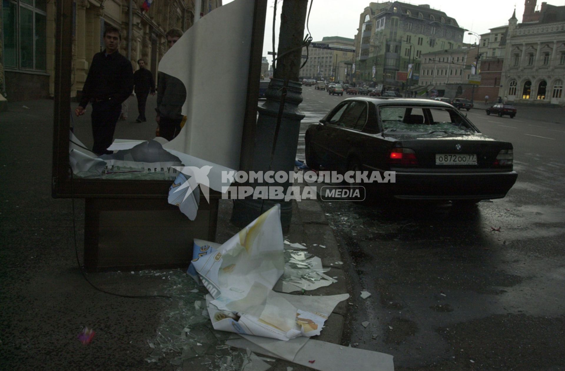 Погром в центре города на Тверской