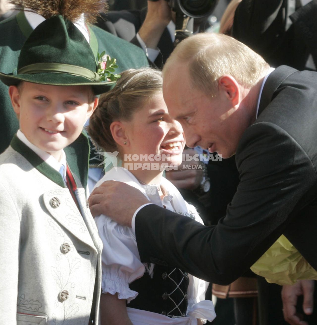 Владимир Путин и немецкий мальчик