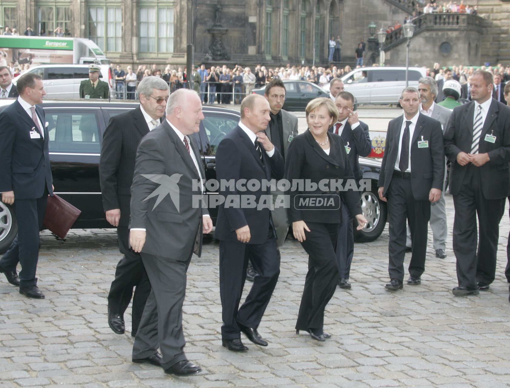 Владимир Путин и Меркель