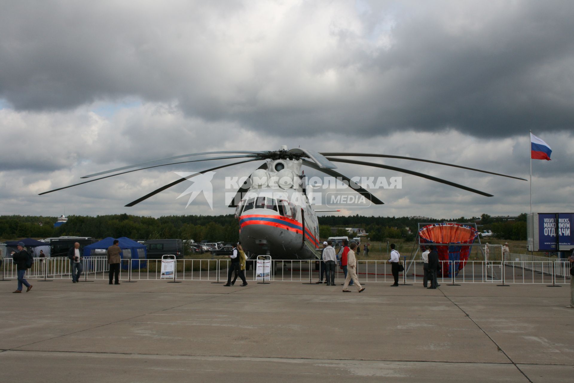 МАКС 2009. Международный Авиационно-Космический Салон. Вертолет Ми-26Т.