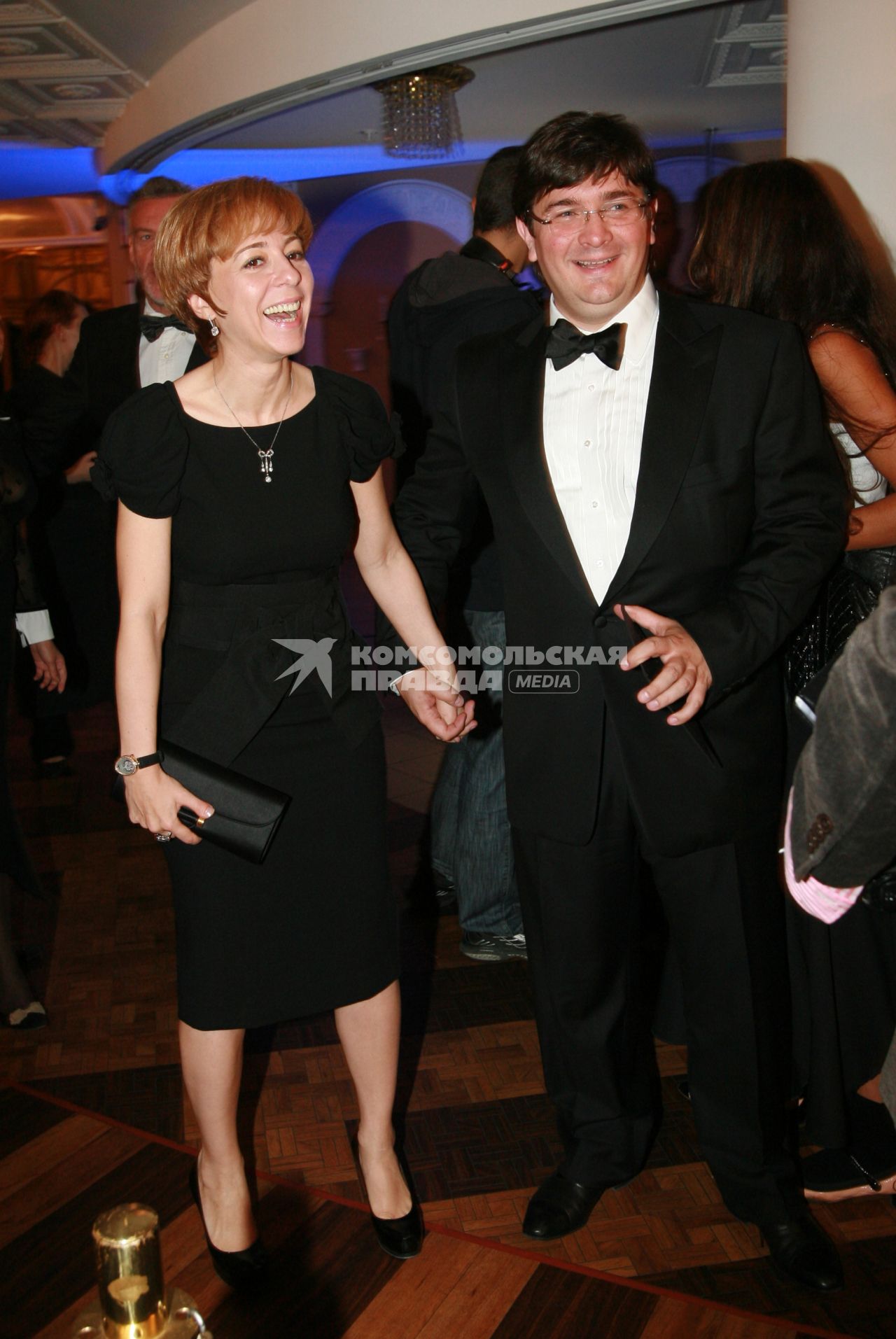 Церемония вручения премии журнала GQ Человек года. Марианна Максимовская и ее супруг Василий Борисов.