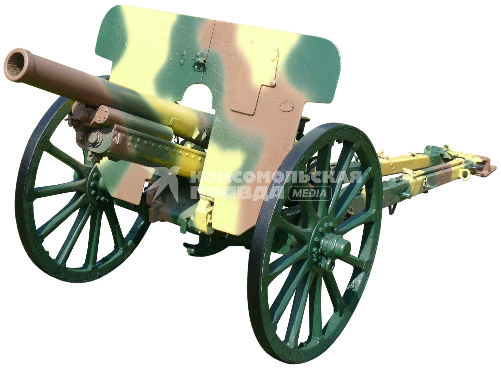 75-мм горная пушка Тип 94 обр. 1934 г - японское орудие времен Второй мировой войны. Экспозиция военной техники на Поклонной горе, парк Победы.
