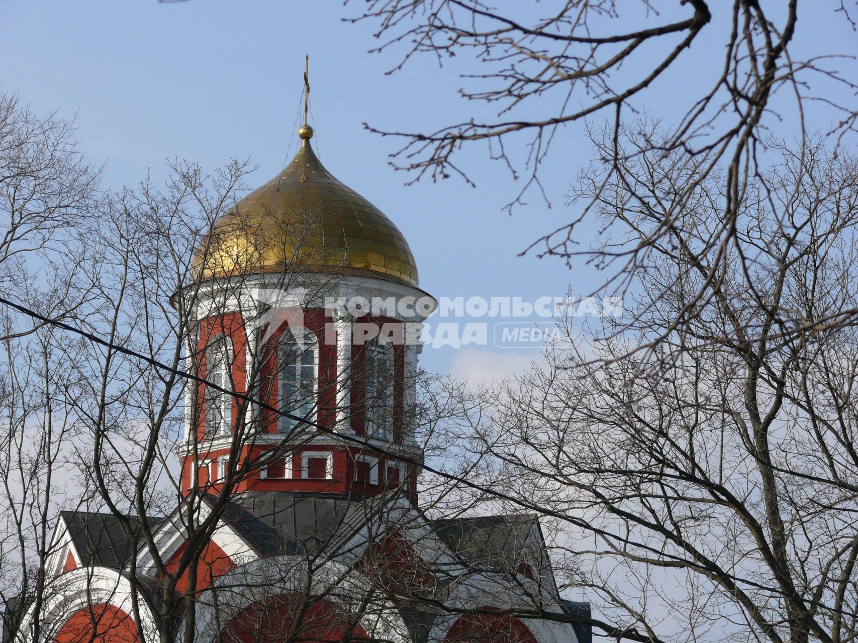 Храм Благовещения Пресвятой Богородицы. Москва, Петровский парк. Храм построен в 1844-1847 г. (арх. Ф.Рихтер) на средства и по инициативе А. Д. Нарышкиной.