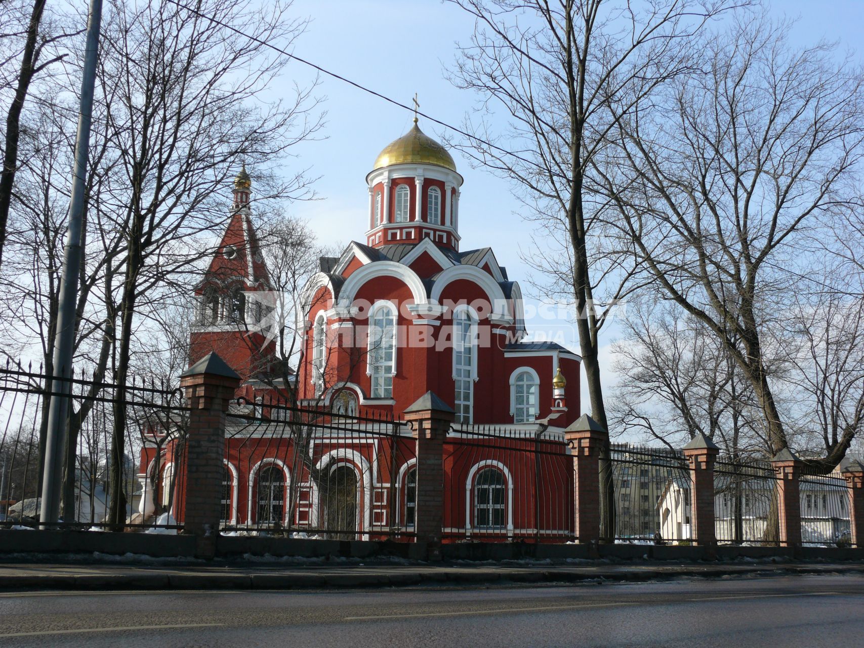 Храм Благовещения Пресвятой Богородицы. Москва, Петровский парк. Храм построен в 1844-1847 г. (арх. Ф.Рихтер) на средства и по инициативе А. Д. Нарышкиной.