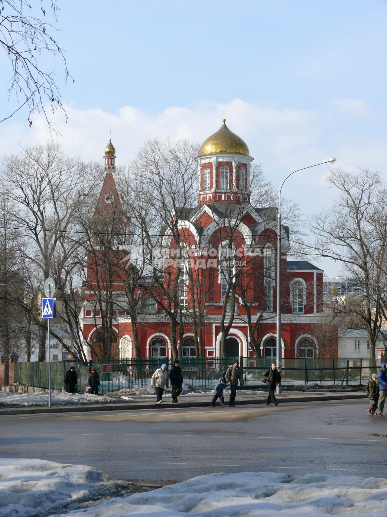 Храм Благовещения Пресвятой Богородицы. Москва, Петровский парк. Храм построен в 1844-1847 г. (арх. Ф.Рихтер) на средства и по инициативе А. Д. Нарышкиной.