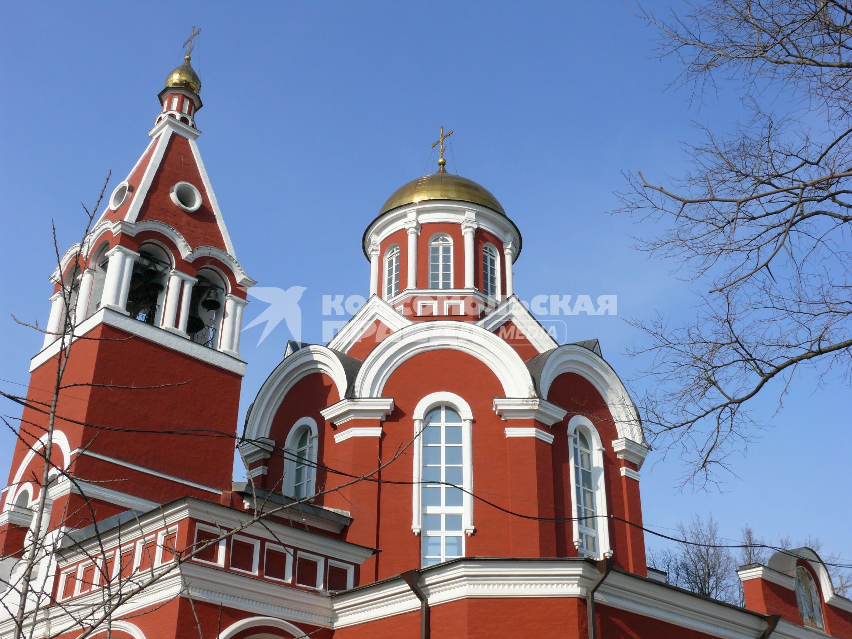 Храм Благовещения Пресвятой Богородицы. Москва, Петровский парк. Храм построен в 1844-1847 г. (арх. Ф.Рихтер) на средства и по инициативе А. Д. Нарышкиной.