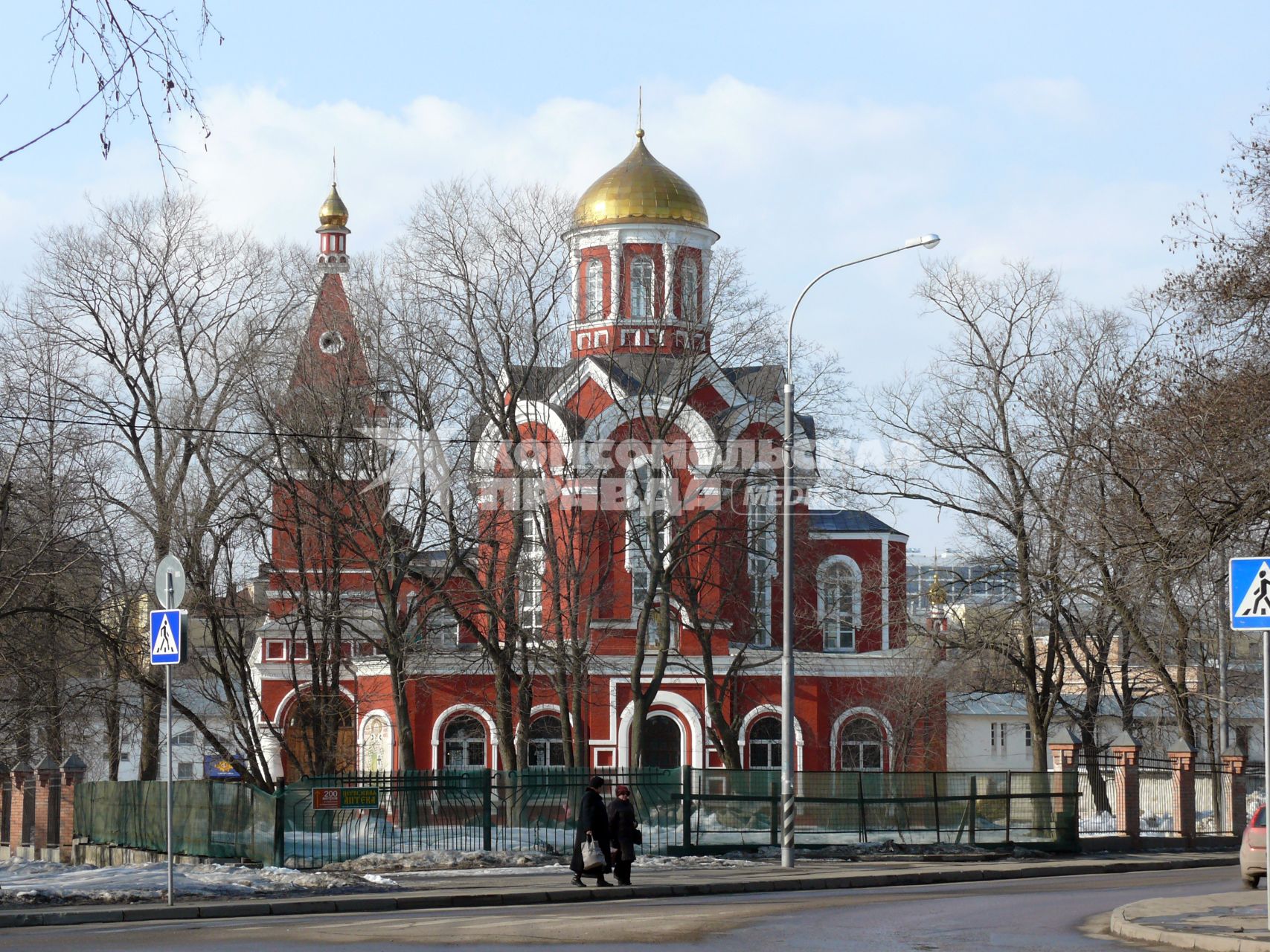 Храм Благовещения Пресвятой Богородицы. Москва, Петровский парк. Храм построен в 1844-1847 г. (арх. Ф.Рихтер) на средства и по инициативе А. Д. Нарышкиной.