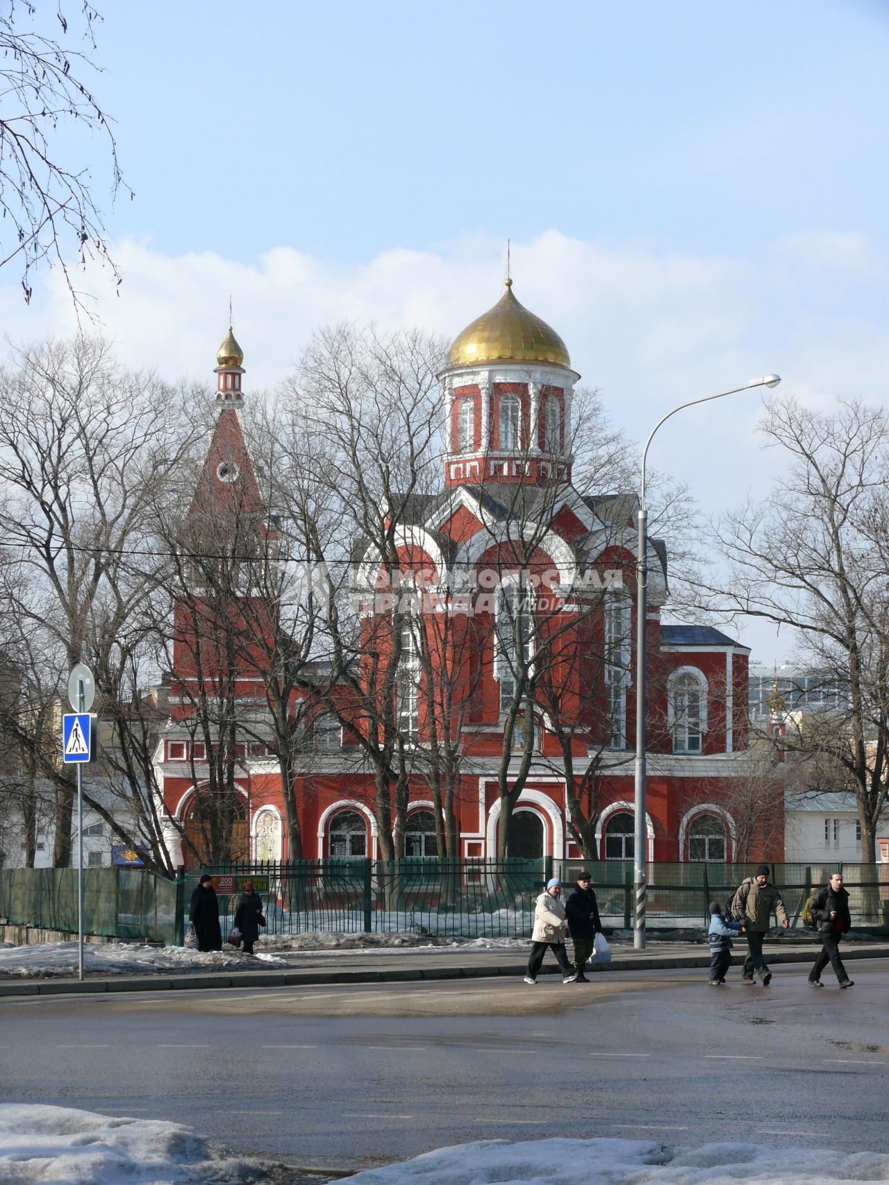 Храм Благовещения Пресвятой Богородицы. Москва, Петровский парк. Храм построен в 1844-1847 г. (арх. Ф.Рихтер) на средства и по инициативе А. Д. Нарышкиной.