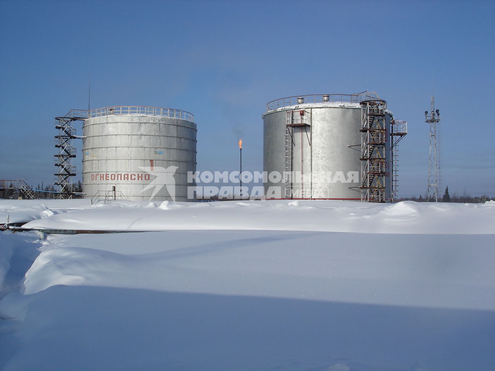 Февраль  2008г. Республика Коми объект Нефтяного месторождения