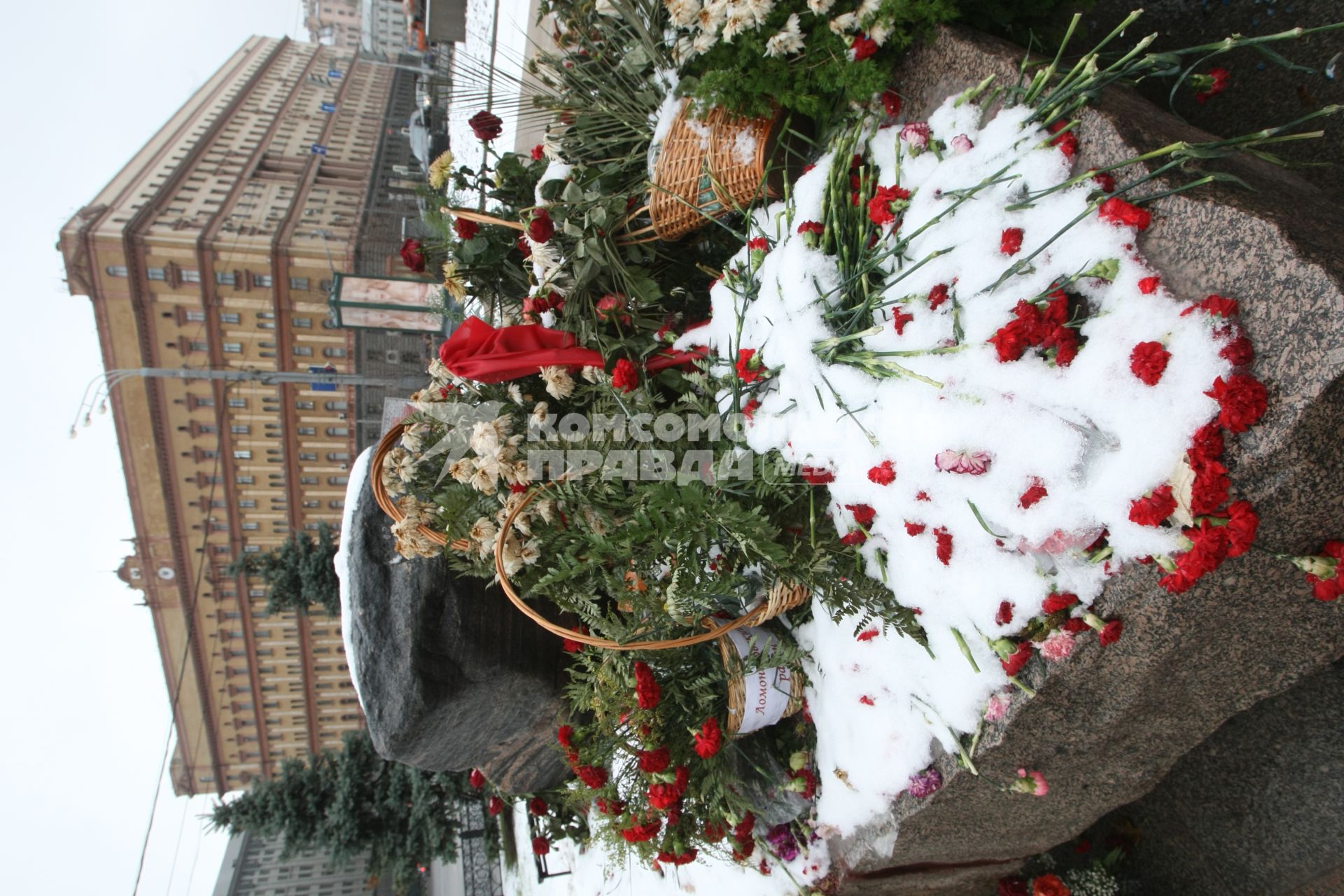 Соловецкий камень на Лубянской площади.