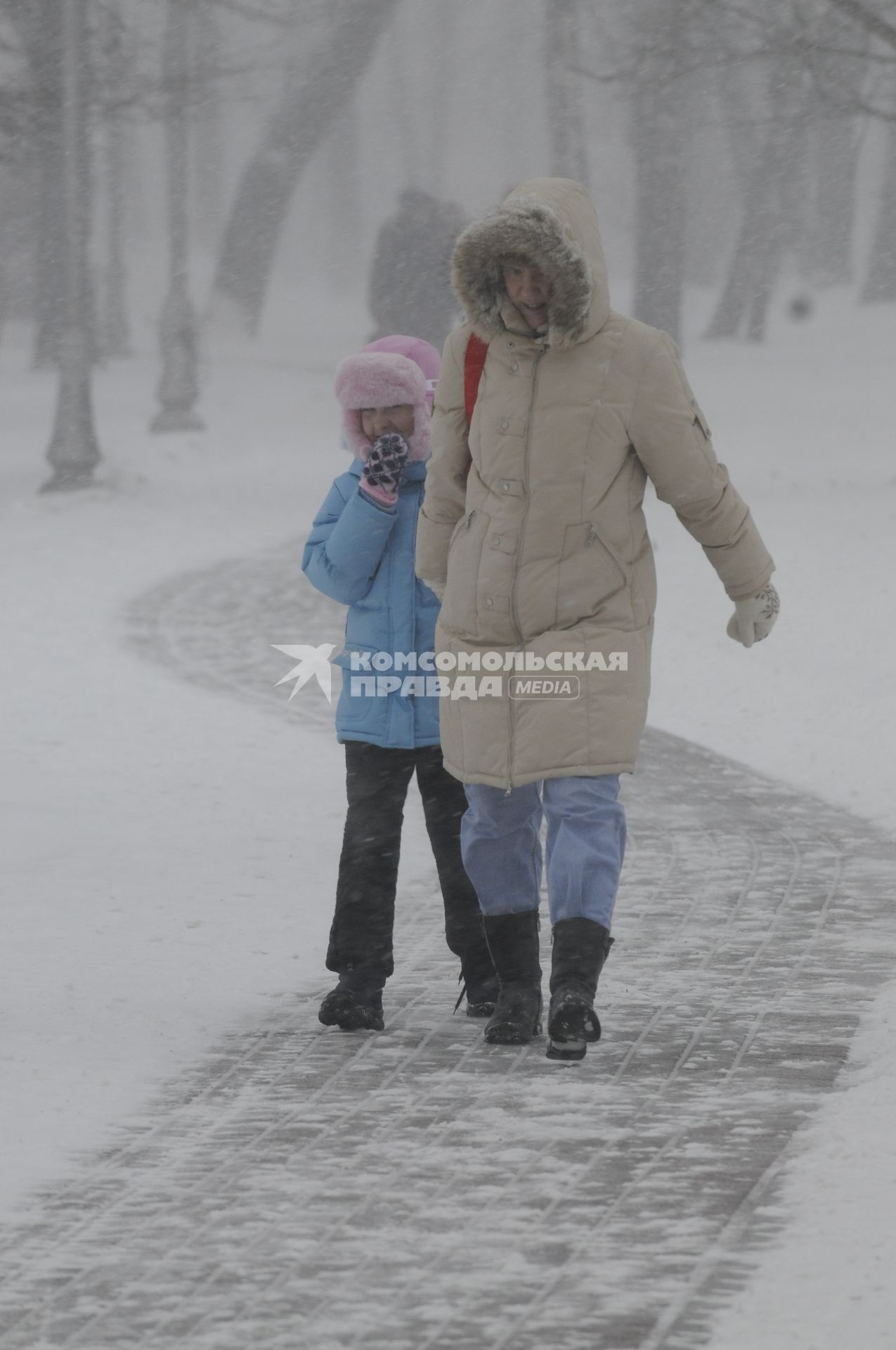 Снегопад.