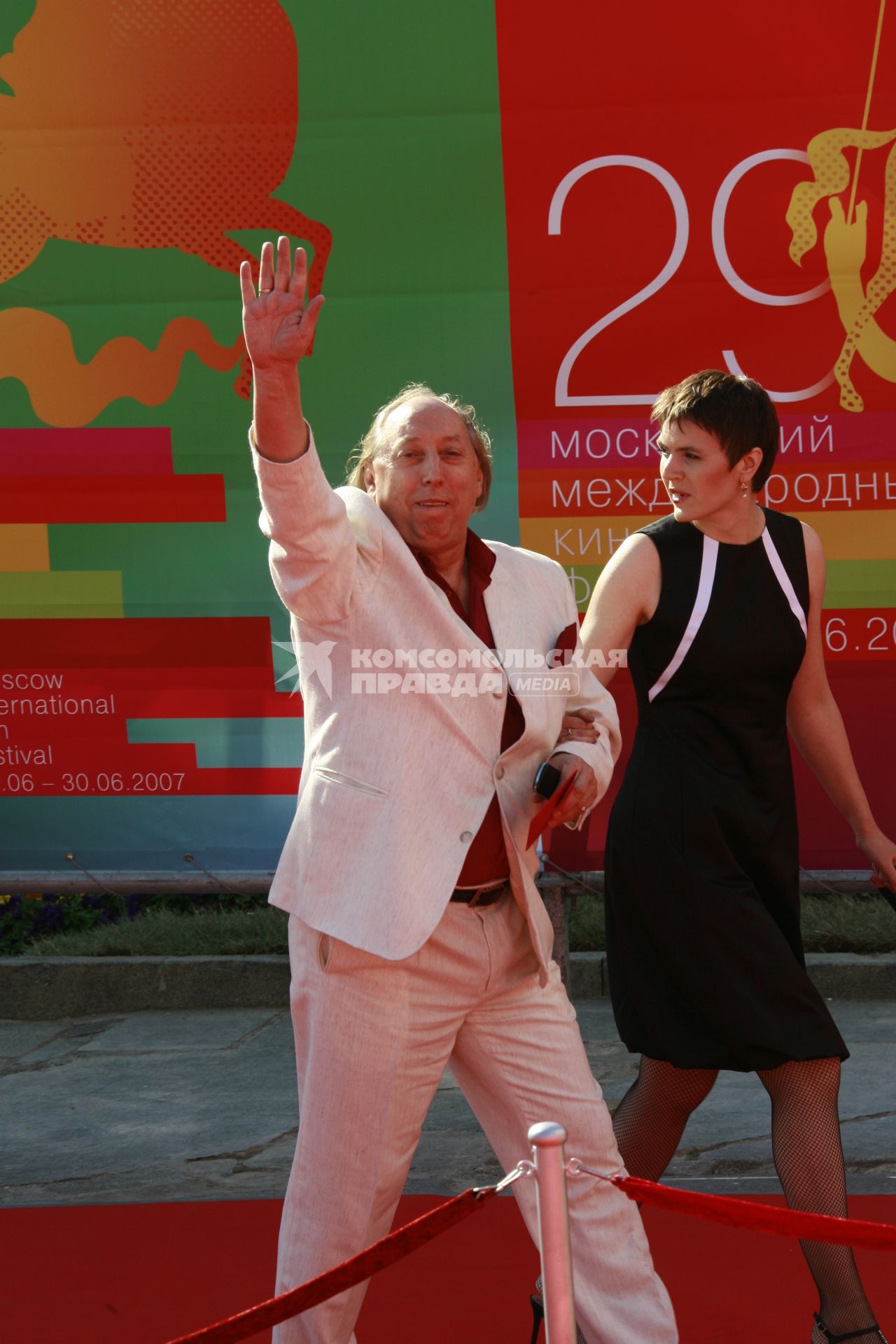 Звездная дорожка церемонии открытия ММКФ-2007 (21.06.2007). На фото: Герчаков  Евгений Аркадьевич  (род. 31 июля 1949) - российский актёр театра и кино.
