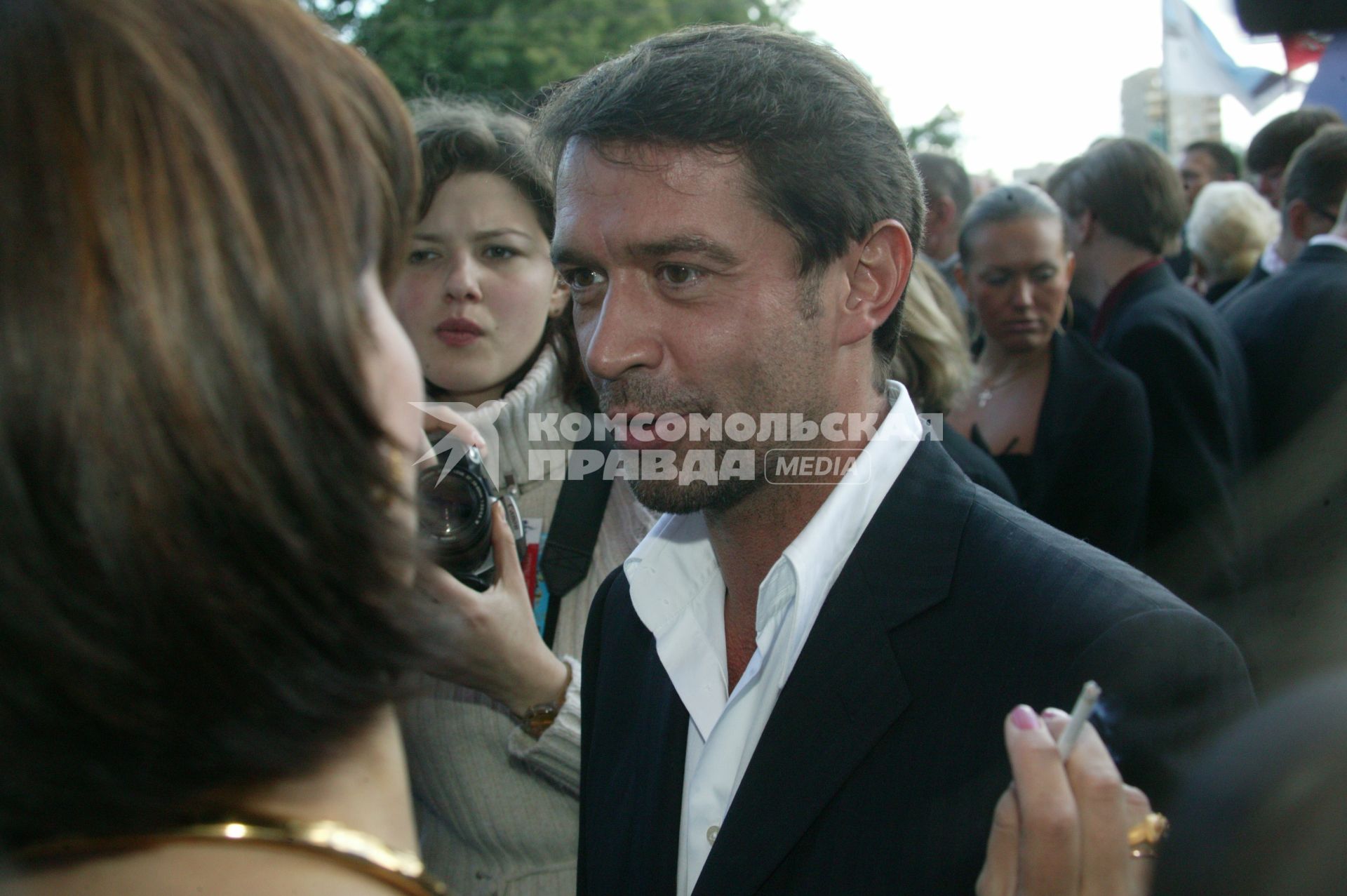 Звездная дорожка церемонии открытия ММКФ-2007 (21.06.2007). На фото:  Машков Владимир Львович (27 ноября 1963, Тула) . советский и российский актёр театра и кино. Заслуженный артист России (1996)