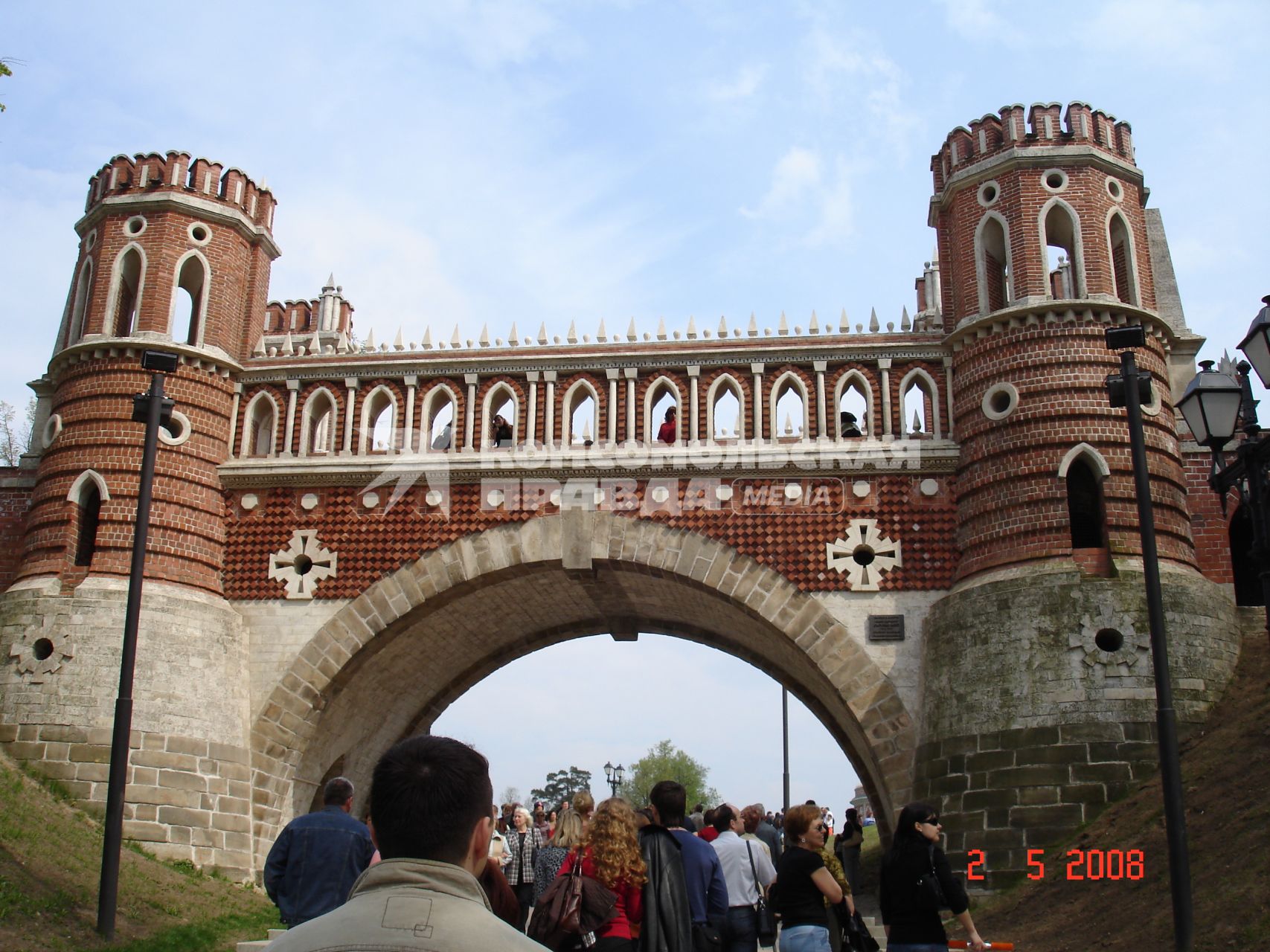 г. Москва  2008г. Памятник архитектуры усадьбы Царицыно фигурный мост