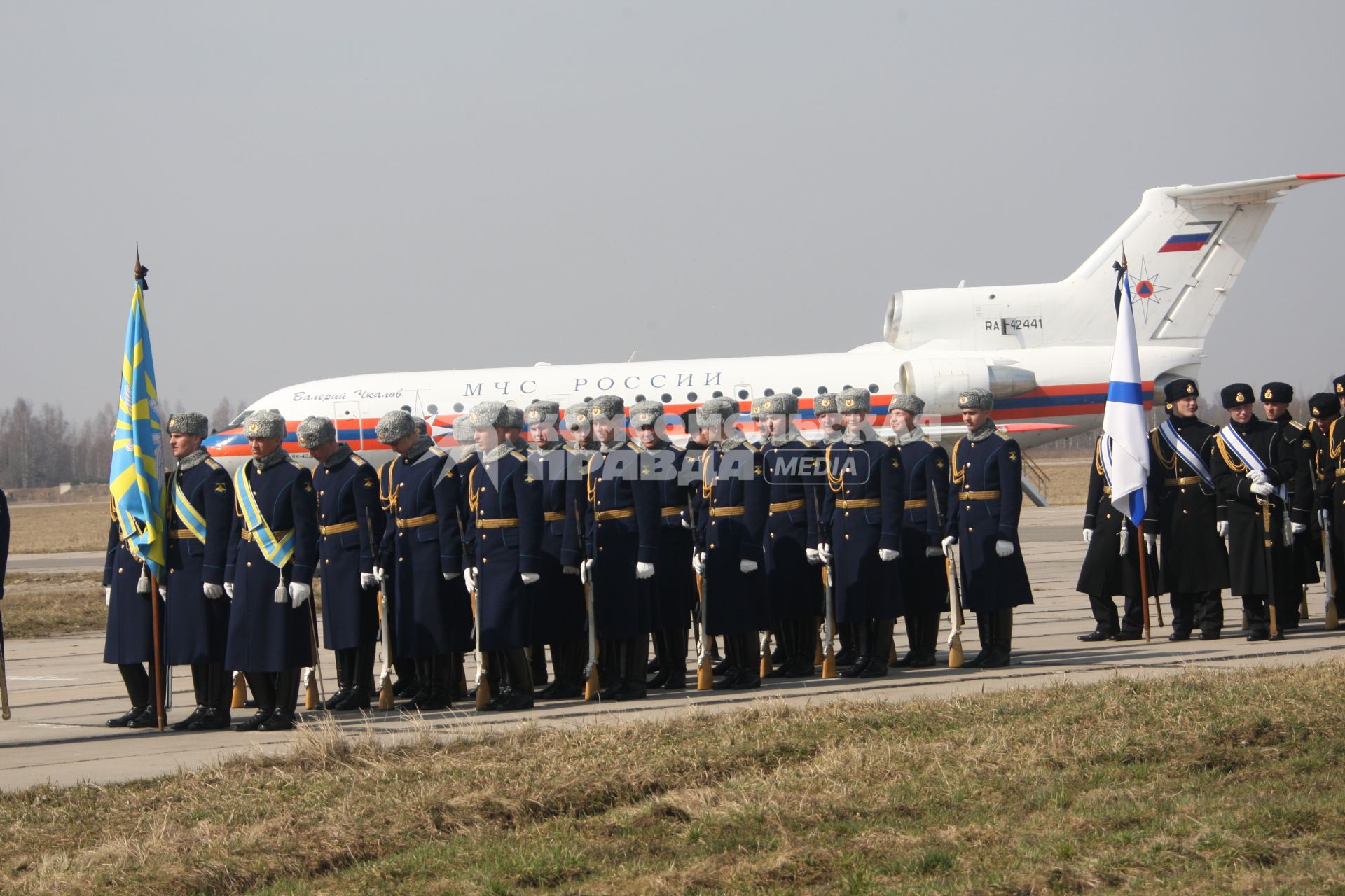 Самолет польского президента Леха Качиньского ТУ-154 разбился под Смоленском утром 10 апреля. Аэродром Смоленск северный