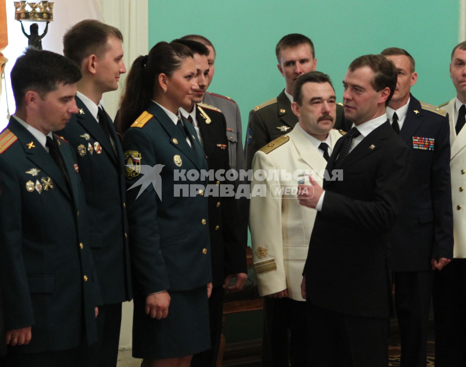 Дата: 30.06.2010, Время: 13:58. Выступление президента России Дмитрия Анатольевича Медведева на приеме выпускников высших военных учебных заведений.