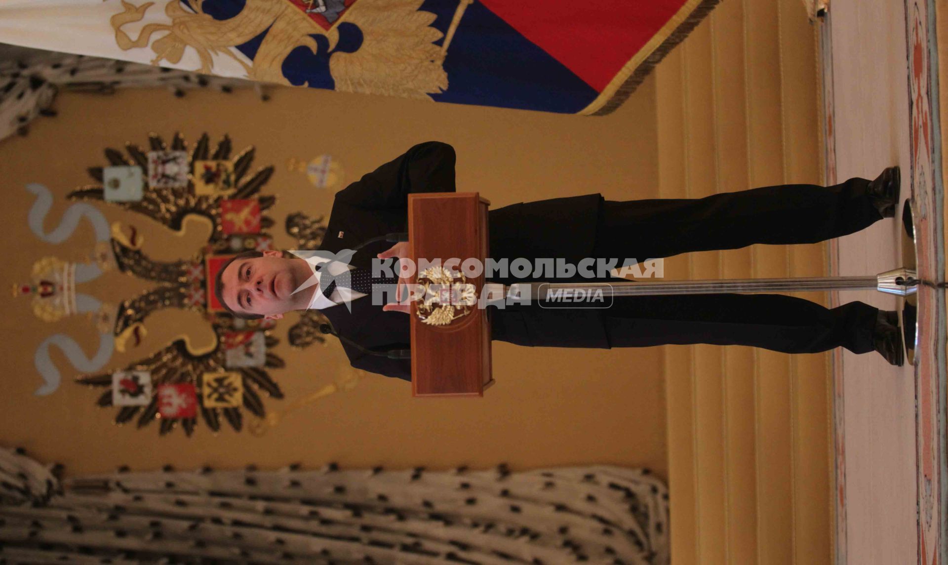 Дата: 30.06.2010, Время: 13:07. Выступление президента России Дмитрия Анатольевича Медведева на приеме выпускников высших военных учебных заведений.