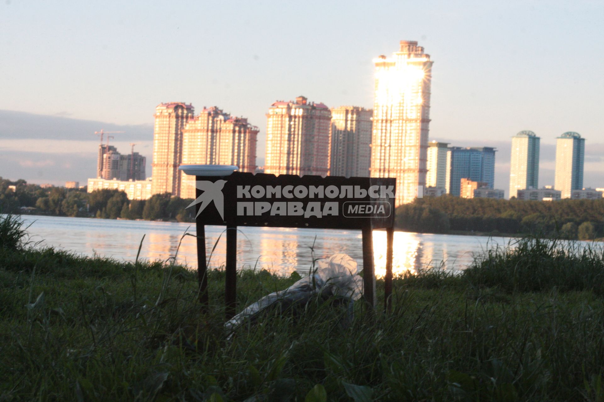 Москвичи в городских зонах отдыха, 12 июня 2010 года. Досуг. Выходной день. Мангал. Шашлык.