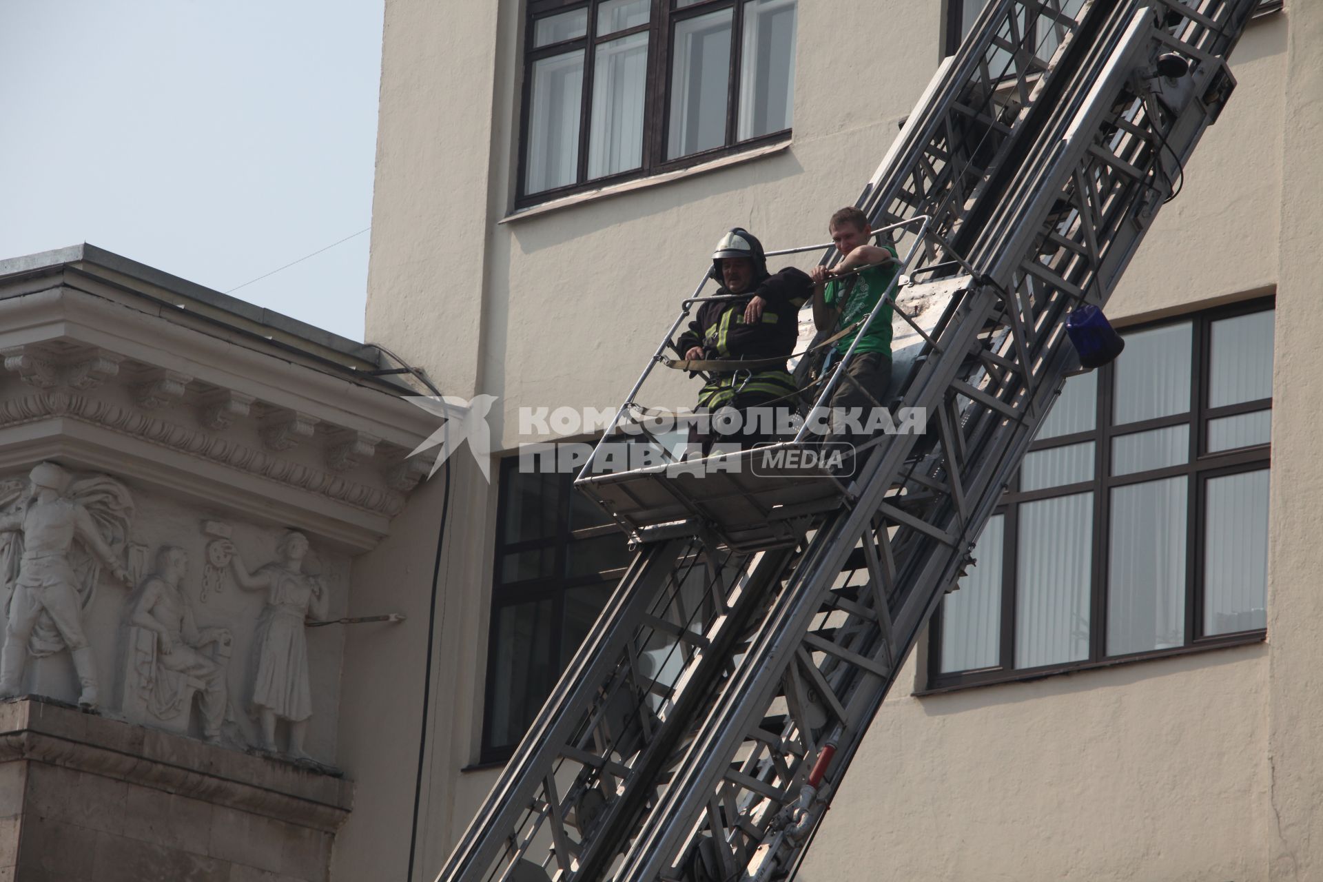 Пожар на Белорусской в офисном здании по адресу Тверская застава 3. 28 июля 2010